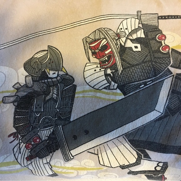 Sephiroth vs Cloud Ukiyo-e style~Tee Fury~Final Fantasy T-Shirt~2XL~Battle Scene - Picture 11 of 11